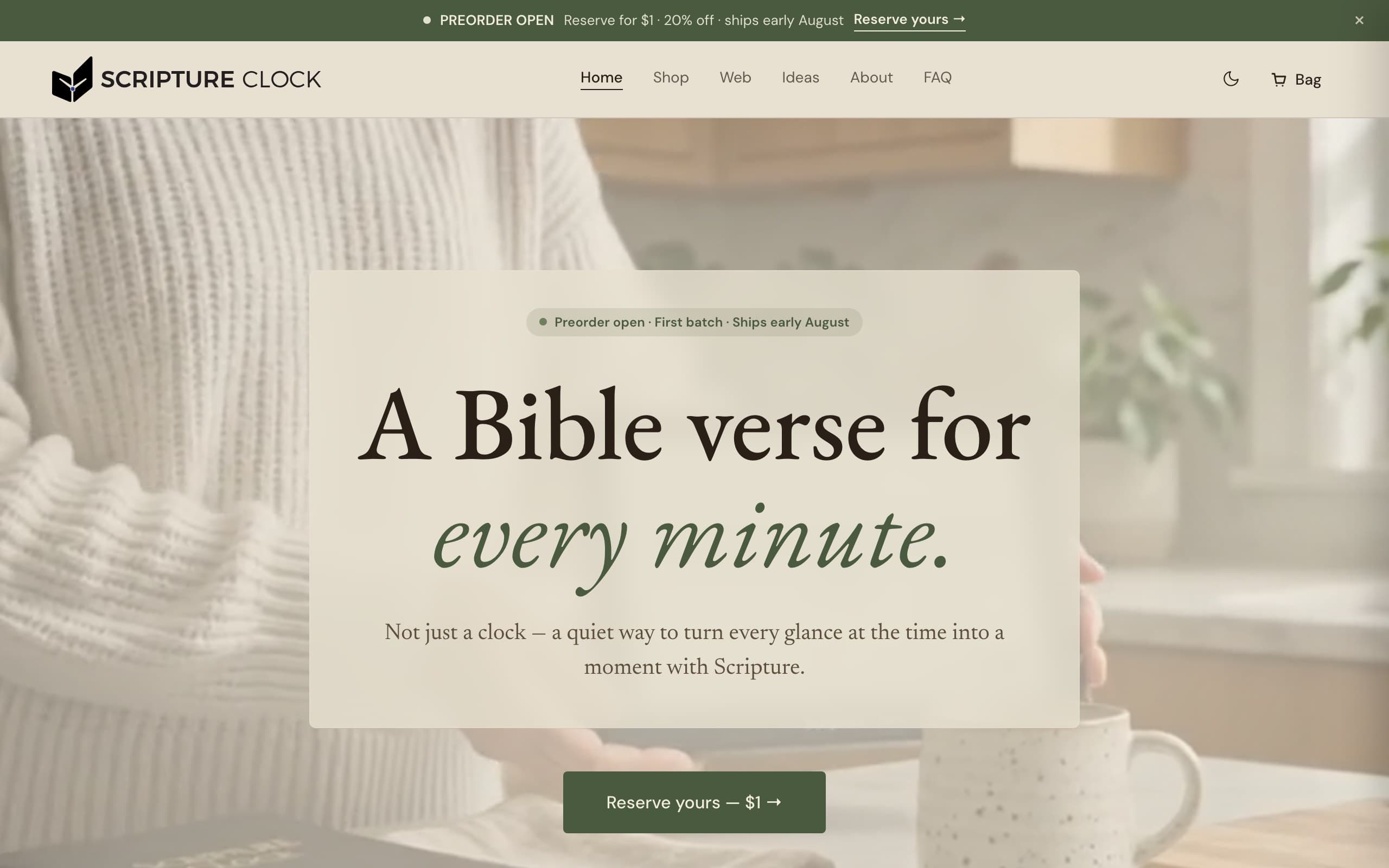 Scripture Clock Web & Device